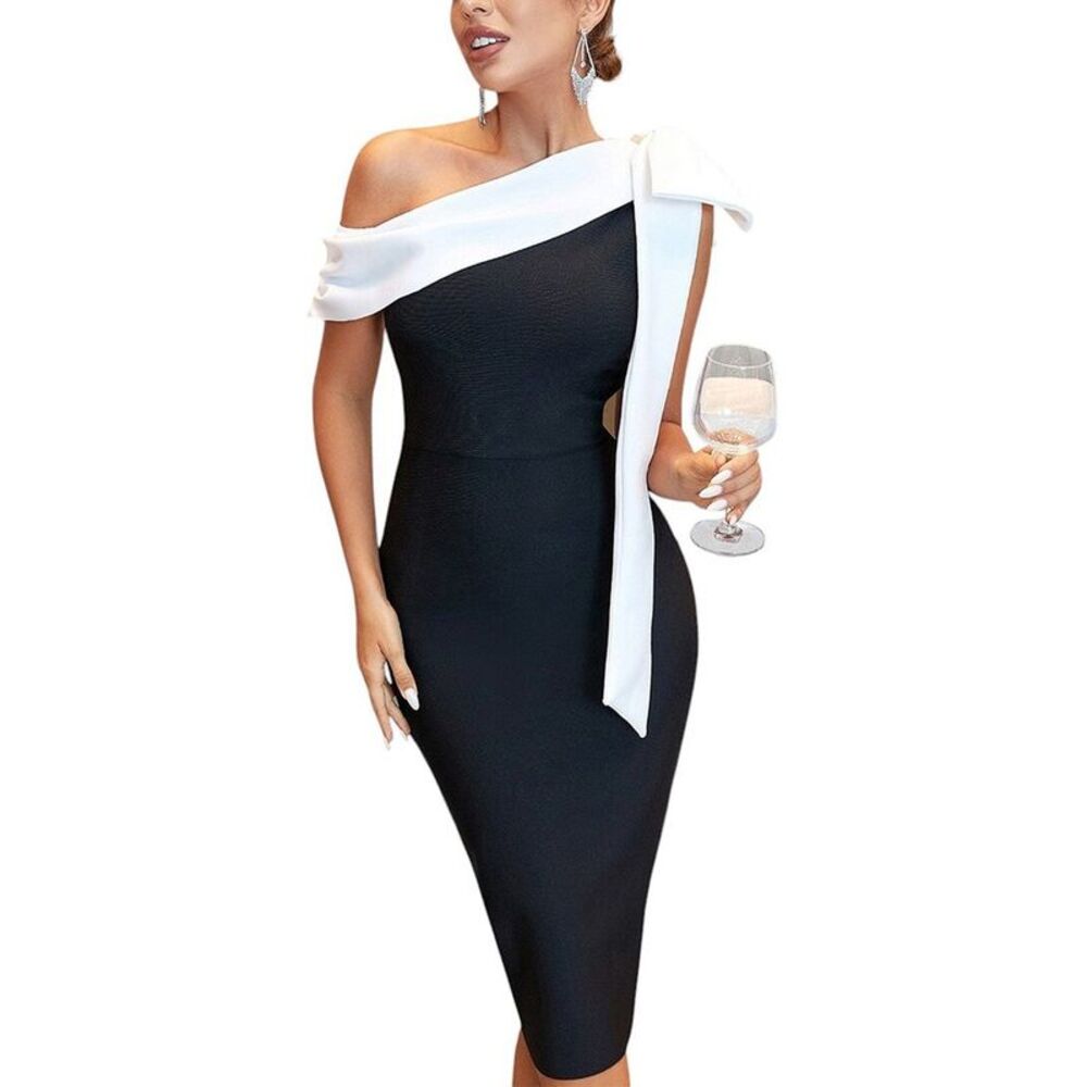 Amina Glam Womens  Midi Dress